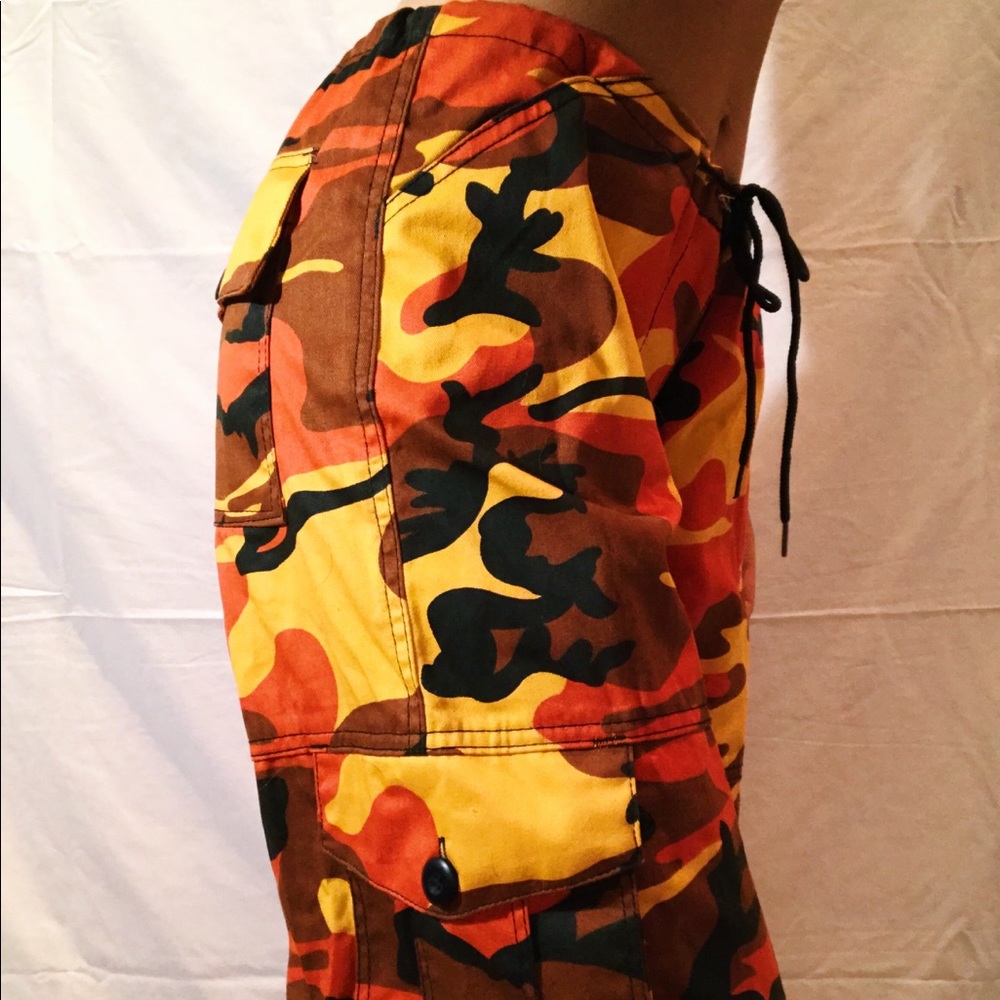 Bright Orange Camo Pants